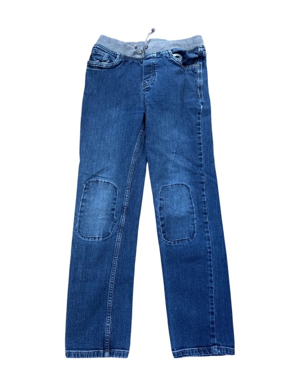 Hanna Andersson Kids Denim Jogger Pants US 12 150 cm Relaxed Fit Elastic Waist
